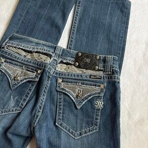 low rise angel wings miss me bootcut jeans